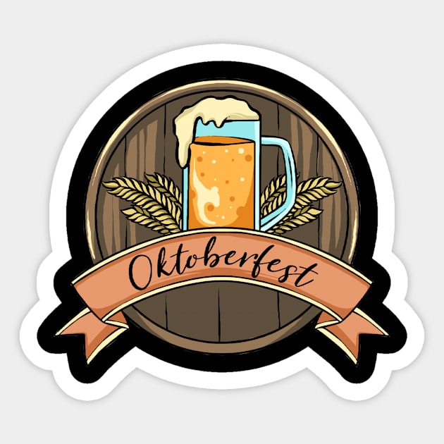 Oktoberfest Beer Sticker by fromherotozero